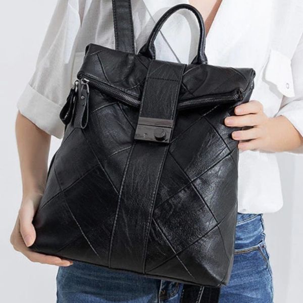 mochila piel "antirrobo"