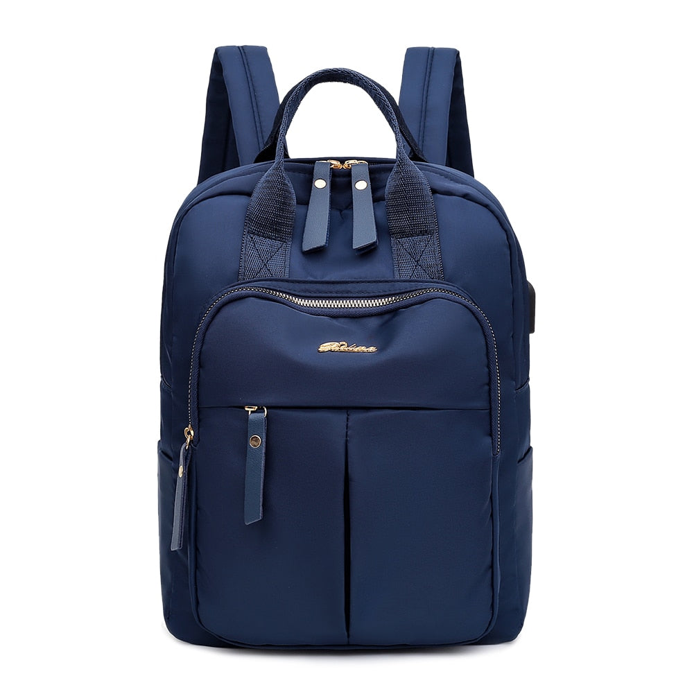 MOCHILA  OXFORD CON CARGA USB