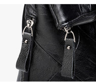 MOCHILA DE CUERO ANTIRROBO.